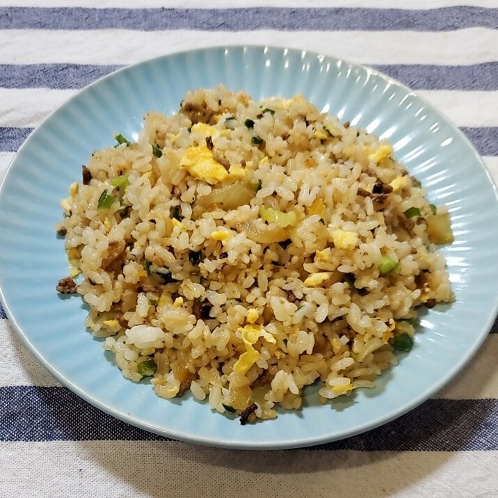 挽き肉で作るチャーハン